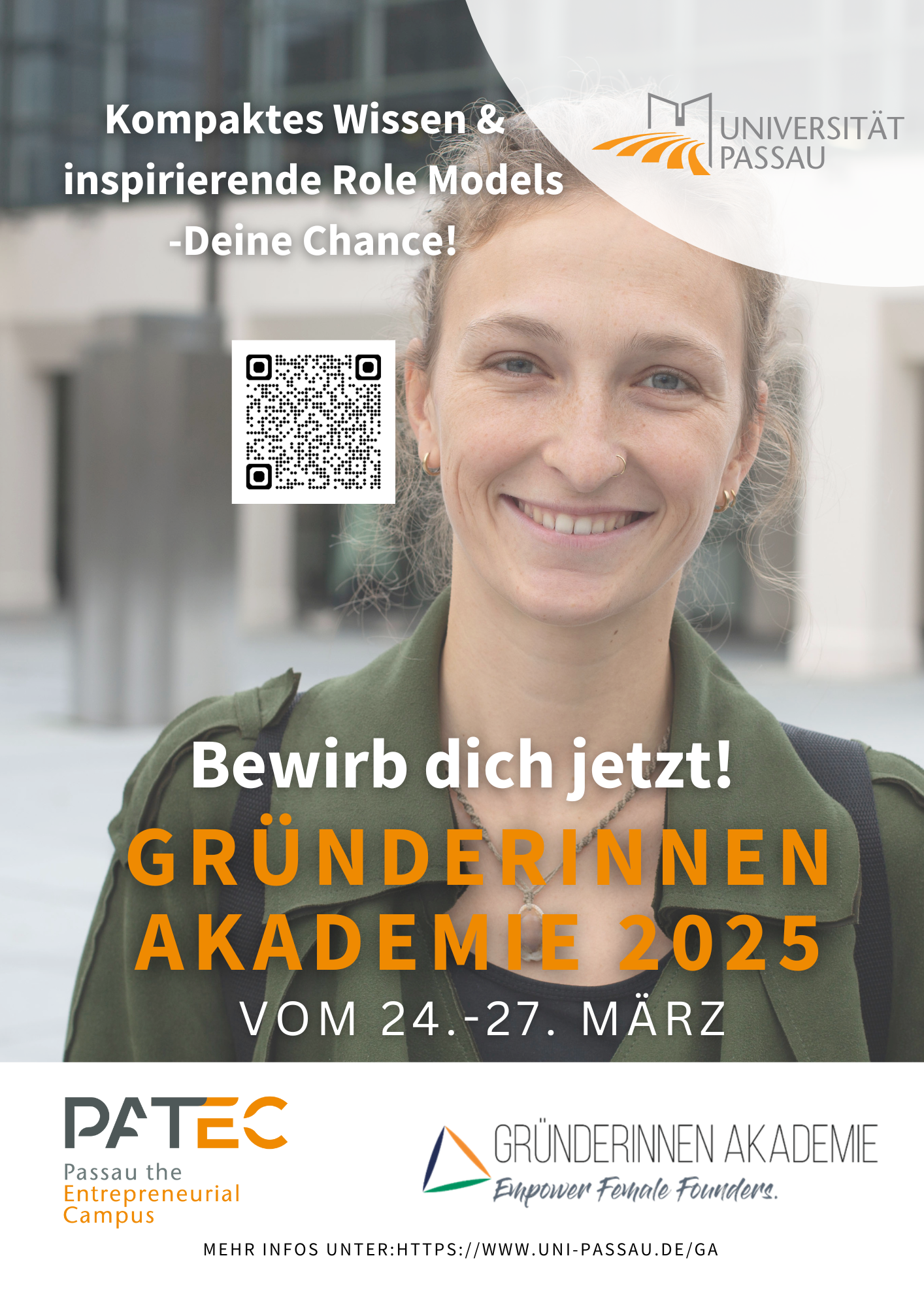 Plakat zur Gründerinnen Akademie 2025